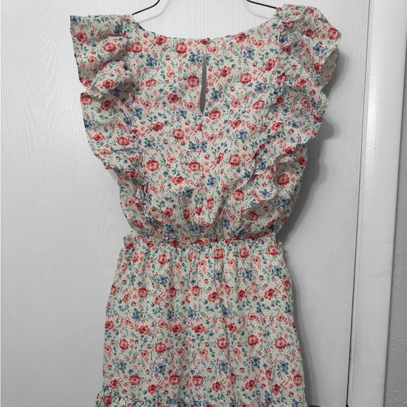 Lulu's Floral Ruffle Mini Dress - Picture 2 of 5